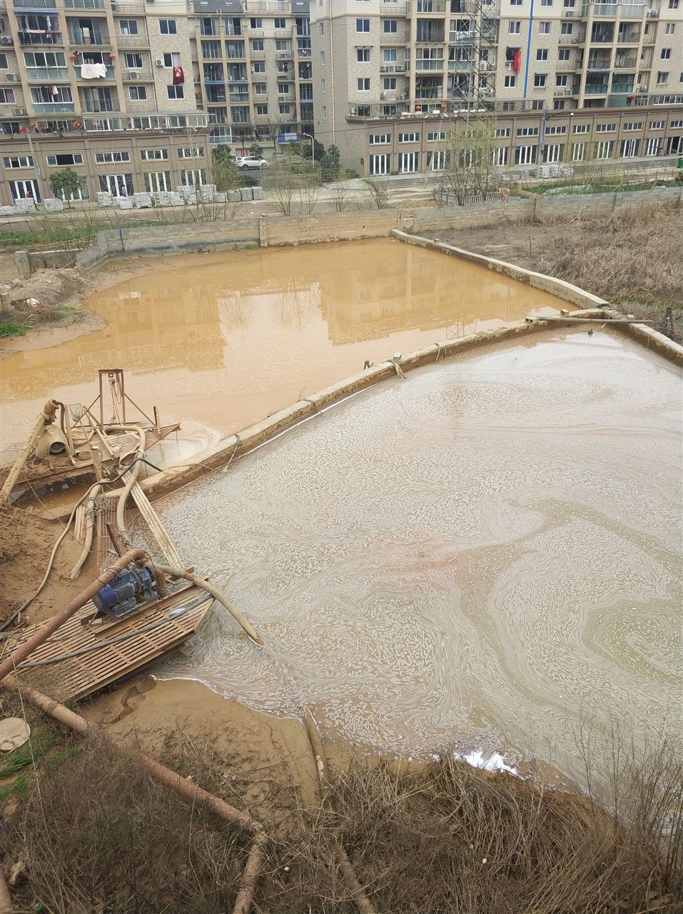 带岭沉淀池淤泥清理-厂区废水池淤泥清淤
